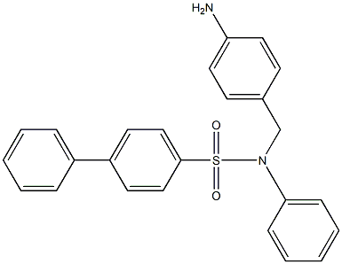 (4-胺基苄基)-N,4-二基苯磺酰胺 结构式