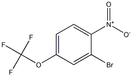 2-溴-4-三氟甲氧基硝基苯 结构式