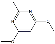 2-甲基-4,6-二甲氧嘧啶 结构式