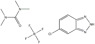 四甲基脲-6-氯-苯并三氮唑四氟硼酸盐 结构式