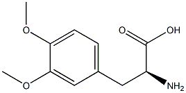S-3,4-二甲氧基苯丙氨酸 结构式