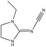 2-氰亚氨基-1-乙基-4,5-二氢咪唑 结构式