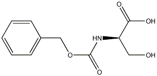 CBZ-D-丝氨酸 结构式