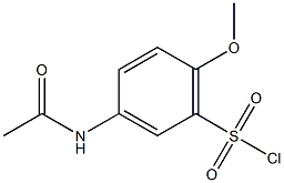 3-乙酰氨基-6-甲氧基苯磺酰氯 结构式