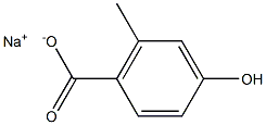 对羟基苯甲酸甲酯钠盐 结构式
