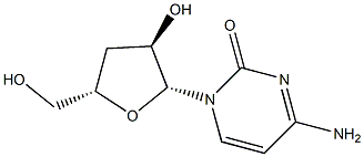 3'-脱氧胞苷 结构式