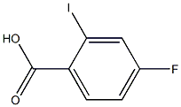 4-氟-2-碘苯甲酸 结构式