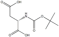 叔丁氧羰基天冬氨酸 结构式