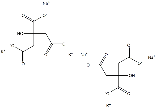 柠檬酸钾钠 结构式