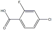 2-氟-4-氯苯甲酸 结构式