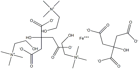 柠檬酸铁胆碱 结构式