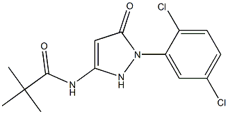 1-(2,5-二氯苯基)-3-三甲基乙酰胺基-5-吡唑酮 结构式