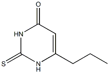 6-丙基硫氧嘧啶 结构式