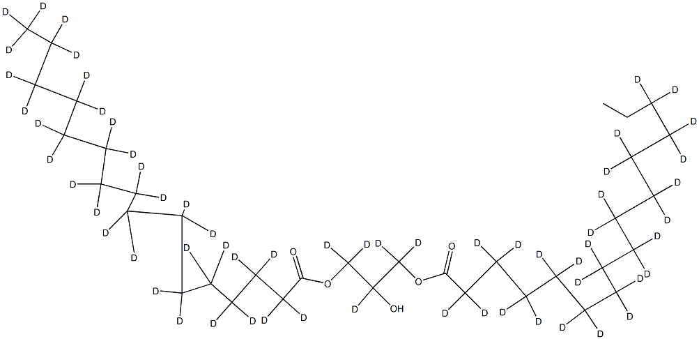 1,3-二棕榈精-D62 结构式
