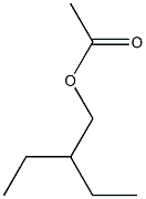 乙酸-2-乙-1-丁酯 结构式