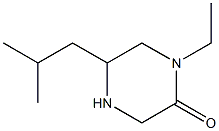 1-ETHYL-5-ISOBUTYLPIPERAZIN-2-ONE 结构式