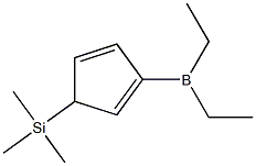 1,4-Cyclopentadiene, 1-(diethylboryl)-3-(trimethylsilyl)- 结构式