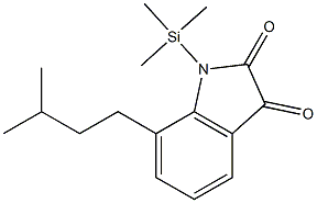 1H-Indole-2,3-dione, 7-(3-methylbutyl)-1-(trimethylsilyl)- 结构式