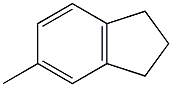 2,3-Dihydro-5-methyl-1H-indene. 结构式