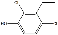 2,4-Dichloro-3-ethylphenol 结构式