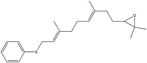 Oxirane, 2,2-dimethyl-3-[3,7-dimethyl-9-(phenylthio)-3,7-nonadienyl] 结构式