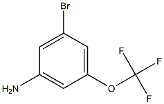 3-Bromo-5-(trifluoromethoxy)aniline 99% 结构式