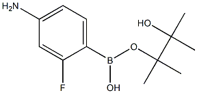 4-Amino-2-fluorobenzeneboronic acid, pinacol ester 结构式