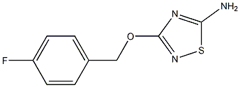 5-Amino-3-[(4-fluorobenzyl)oxy]-1,2,4-thiadiazole 结构式