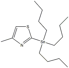 4-Methyl-2-(tributylstannyl)-1,3-thiazole 结构式