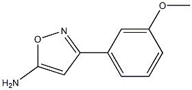 5-Amino-3-(3-methoxyphenyl)isoxazole 结构式