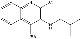 2-CHLORO-N-(2-METHYPROPYL)-3,4-QUINOLINEDIAMINE 结构式