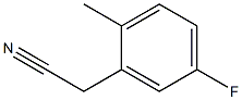 2-甲基-5-氟苯乙腈 结构式