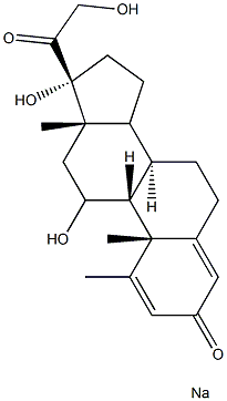 METHYLPREDNISOLONE SODIUM 结构式