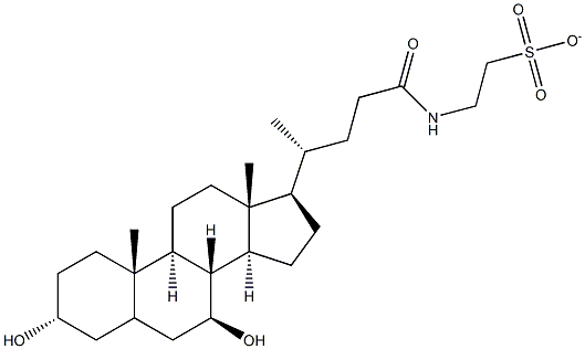 牛磺熊去氧胆酸钠 结构式