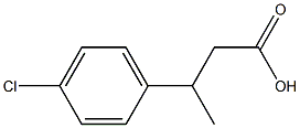 3-(對氯苯)丁酸 结构式