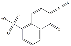 6-重氮-5,6-二氫-5-氧萘磺酸內鹽 结构式