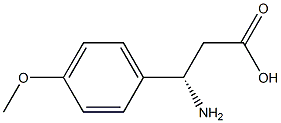 (S)-3-amino-3-(4-methoxyphenyl)propanoic acid 结构式