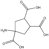 1-aminocyclopentane-1,3,4-tricarboxylic acid 结构式