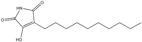 3-decyl-2,5-dioxo-4-hydroxy-3-pyrroline 结构式