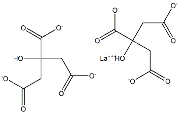 bis(citric acid)lanthanum(III) 结构式