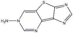 6-aminoimidazo(4',5'-4,5)thieno(3,2-d)pyrimidine 结构式