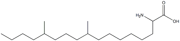 2-amino-9,13-dimethylheptadecanoic acid 结构式
