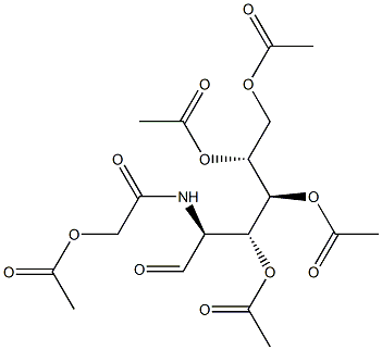 N-glycolylmannosamine pentaacetate 结构式