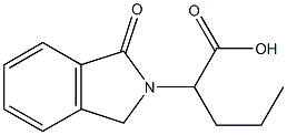 2-(1-oxo-1H-2,3-dihydroisoindol-2-yl)pentanoic acid 结构式