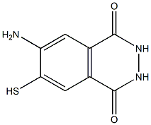 5-amino-4-sulfanylphthalhydrazide 结构式