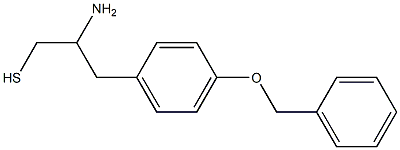 3-(4-benzyloxyphenyl)-2-amino-1-propanethiol 结构式