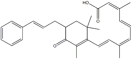 3-cinnamyl-4-oxoretinoic acid 结构式