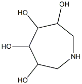3,4,5,6-tetrahydroxyazepane 结构式