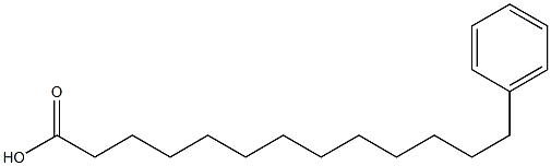 13-phenyltridecanoic acid 结构式