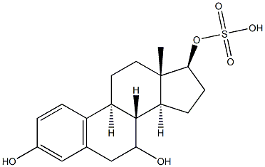 7-hydroxyestradiol 17-sulfate 结构式